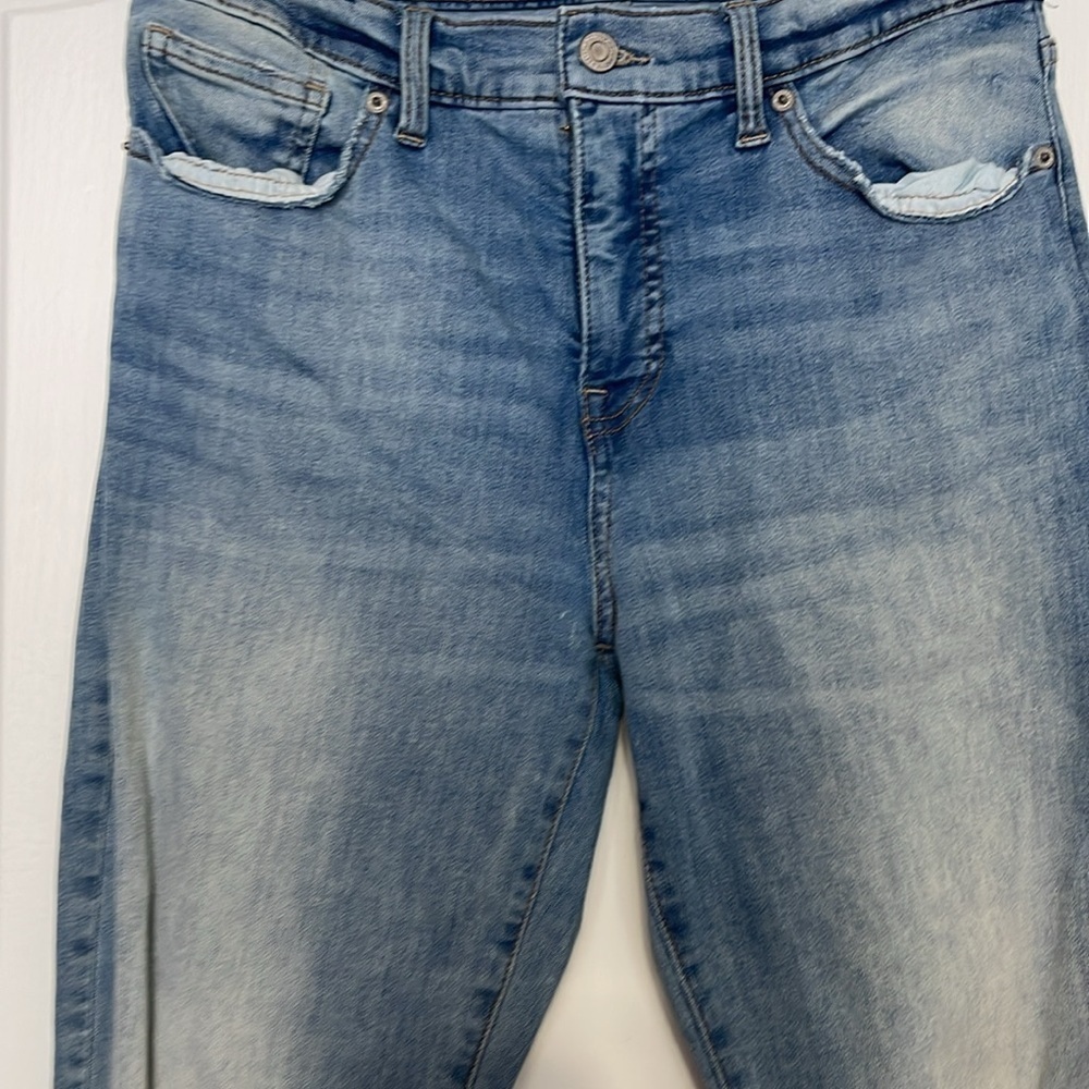 Lucky Brand Ava Mid Rise Skinny Crop Distressed Jeans - Picture 5 of 7